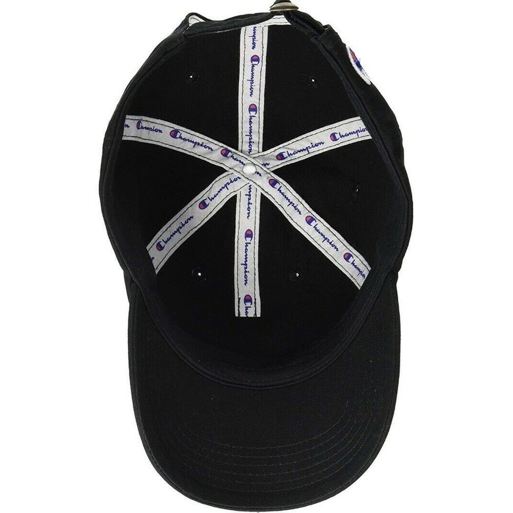 Champion Logo Adjustable Hat Cap Black NWT NEW - Picture 3 of 3
